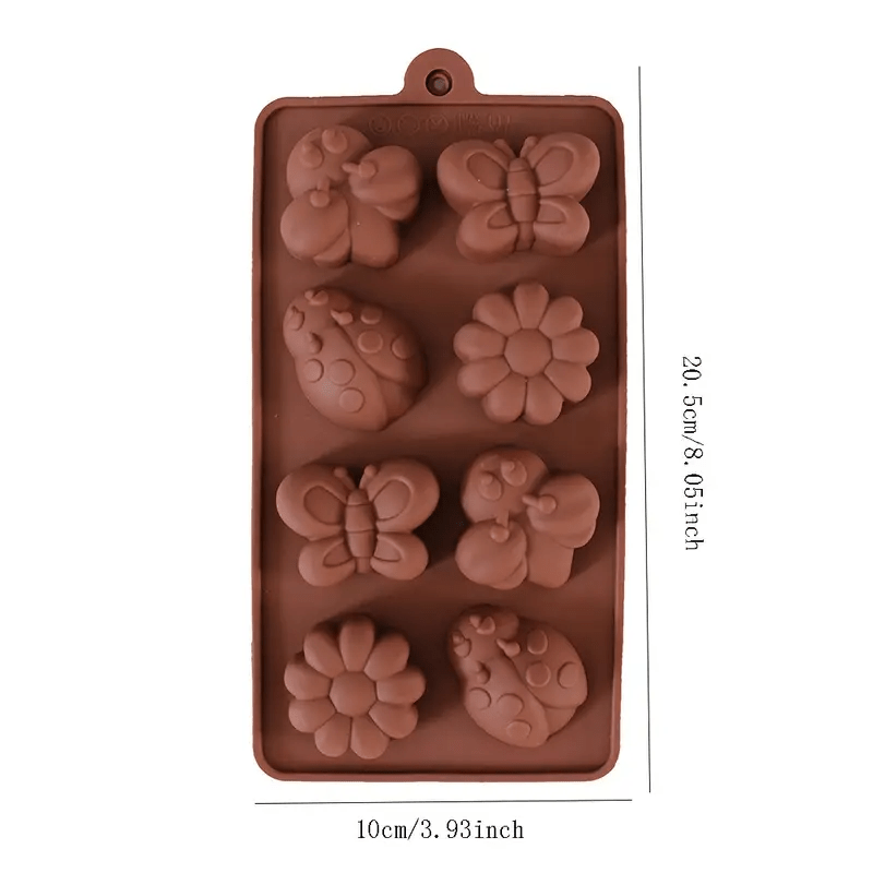 Bee Beetle Flower Silicone Chocolate Mold Baking Supplies - Temu