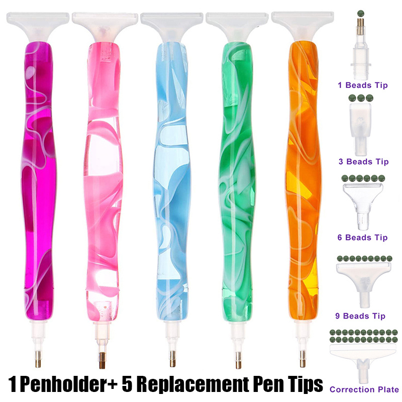 2023 new Gradient Diamond Painting Pen Kit, Handmade Resin 5D