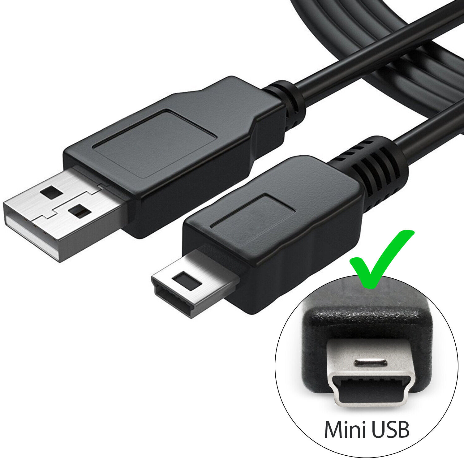 1pc Mini USB Cable Charge & Sync Data Lead Phone Fast Charger For MP3 MP4  Player Car DVR GPS Digital Camera HDD Cord Mobile Phone Hard Drive 80cm/31.5