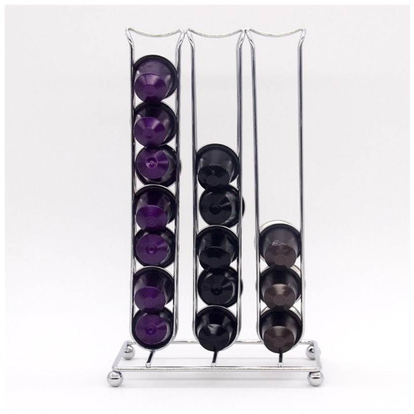 42 Cialde Nespresso Capsule Storage Rack Coffee Pod Holder Tower Stand  Cialde Per Caffè In Ferro Ripiani Strumento Per Esposizione Di Capsule In