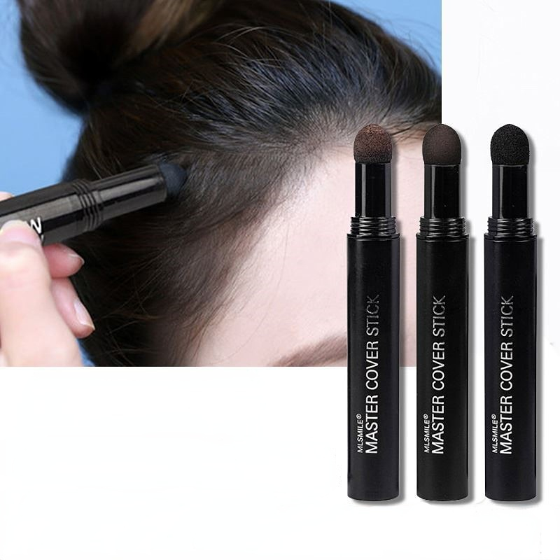 

Natural Herb Hairline Concealer Pen Retouching Pen- Blacken And Cover Up Grey And White Hair Roots - Contouring Hair Root Filler