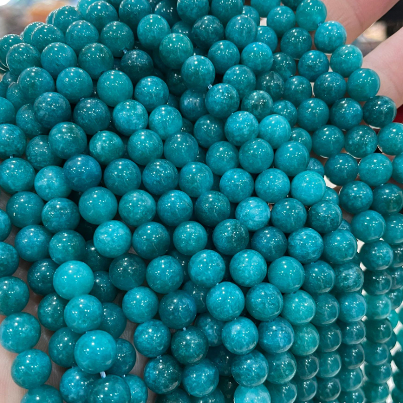 optimized tianhe stone beaded diy jewelry accessories 6mm 0 24 10mm 0 4 optimized amazanite round beads soviet amazon loose beads natural stone beads for artificial jewelry necklace earrings bracelet making