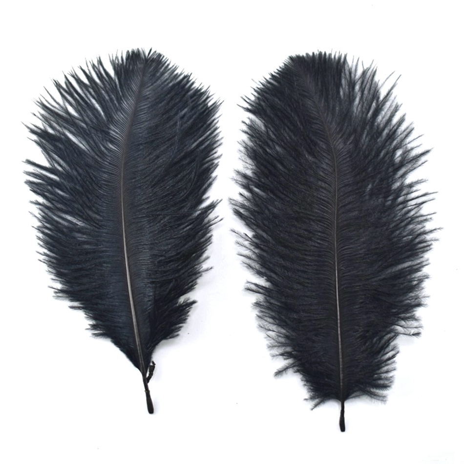 Wholesale 10 Pcs/Lot Natural Black Ostrich Feathers For Crafts 15-75CM  Carnival Costumes Party Home Wedding Decorations Plumes