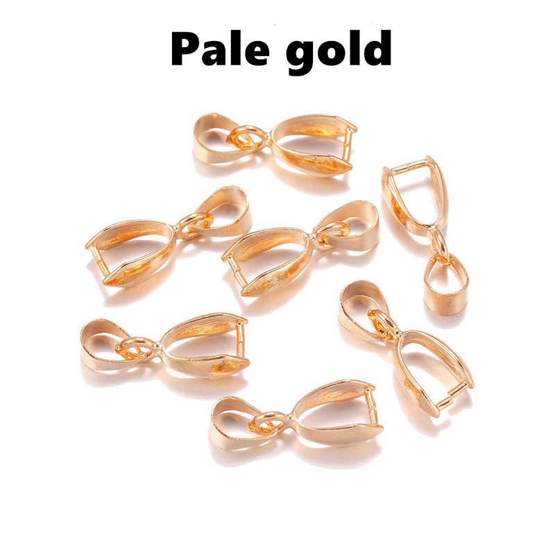 20pcs/lot Gold Copper Pendant Clasps Hook Bails Clips Connectors