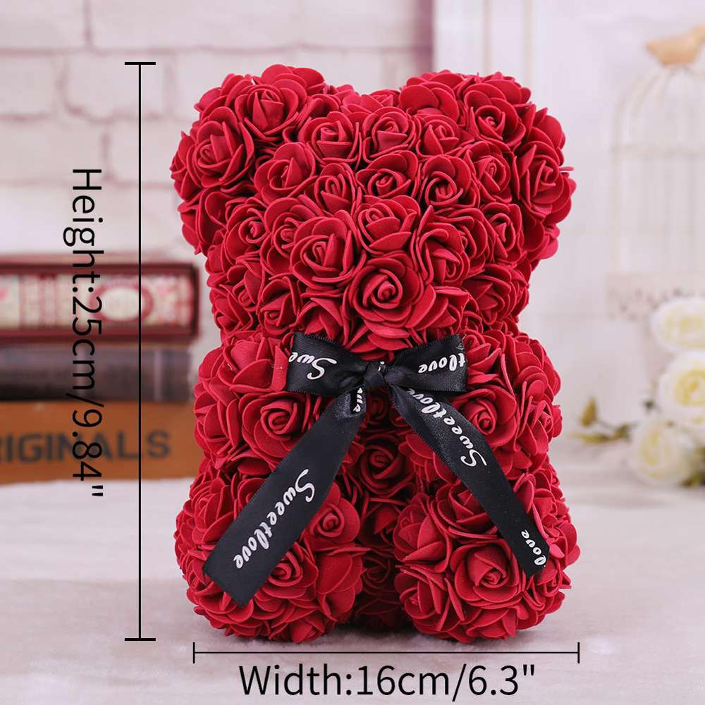 Bear shaped hot sale roses