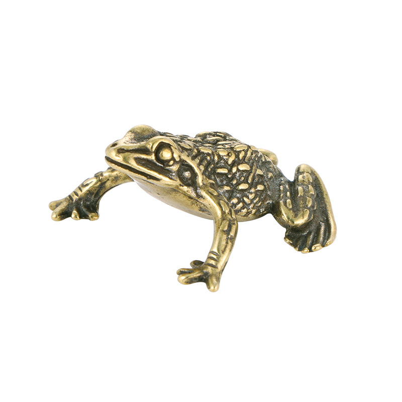 Image of Ancient-style Brass Wealth Attracting | Non-electric Tea Pet Ornament, Collectible Craft
