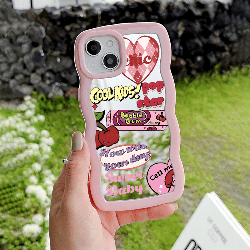 Jf4857 Love 022 Love English Cherry English Title Love Phone Case For Apple Iphone 14 13 12 11 5935