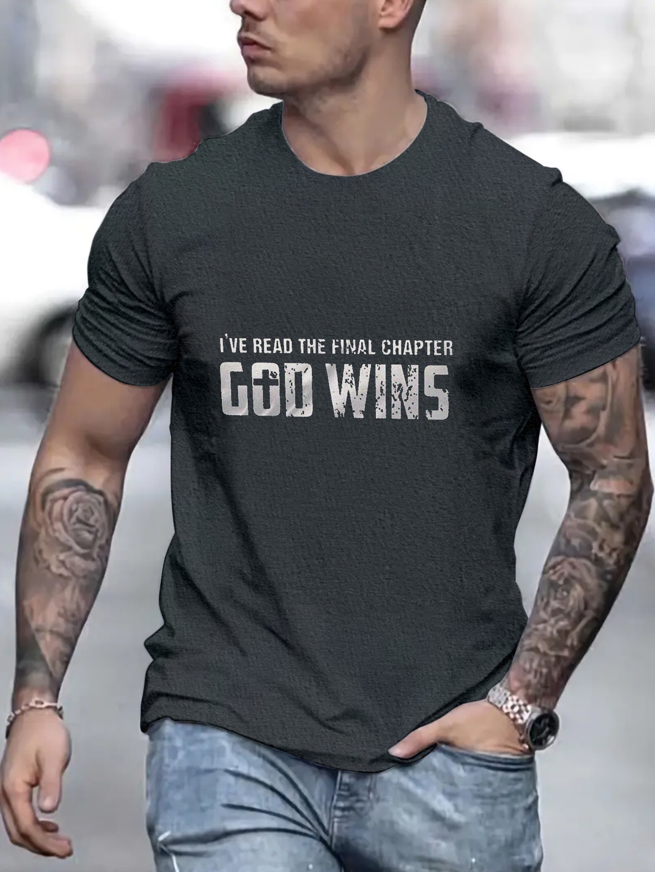 Padrão ''God Is Not Dead'', Camiseta Masculina Confortável De Manga Curta  Plus Size, Camiseta Gráfica, Roupas De Verão Masculinas, Roupas Masculinas  - Temu Portugal