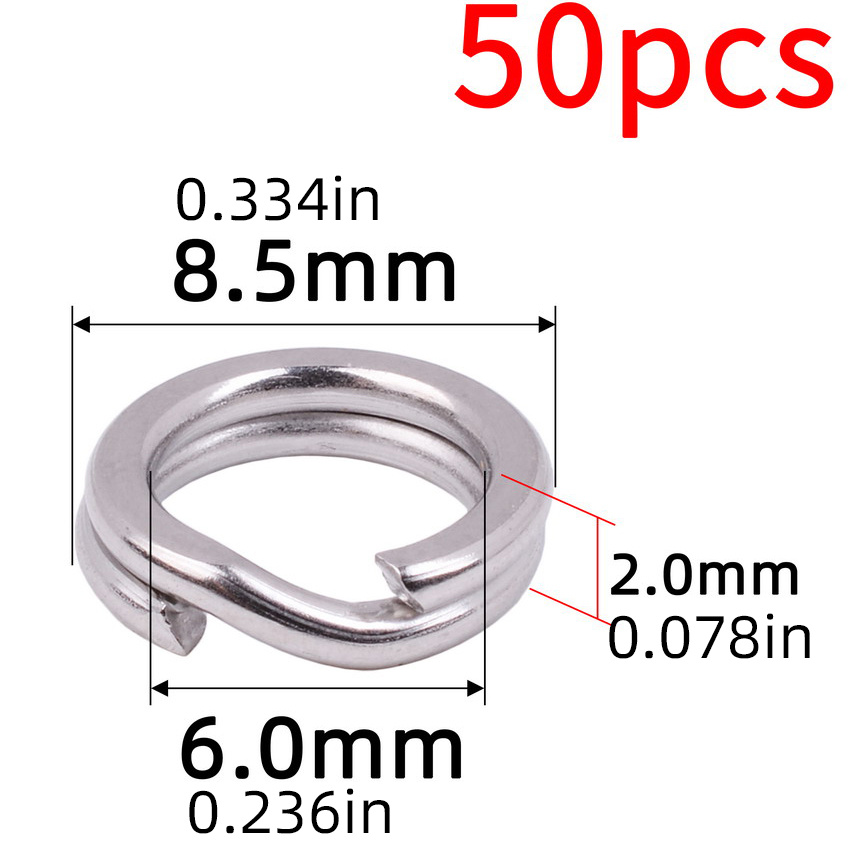 Durable Stainless Steel Split Rings For Saltwater And - Temu
