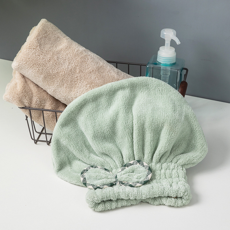 FOMIYES 2 toallas de baño de microfibra para toalla de pelo para secado de  cabello, gorra de secado rápido, toalla de secado rápido, gorro de pelo