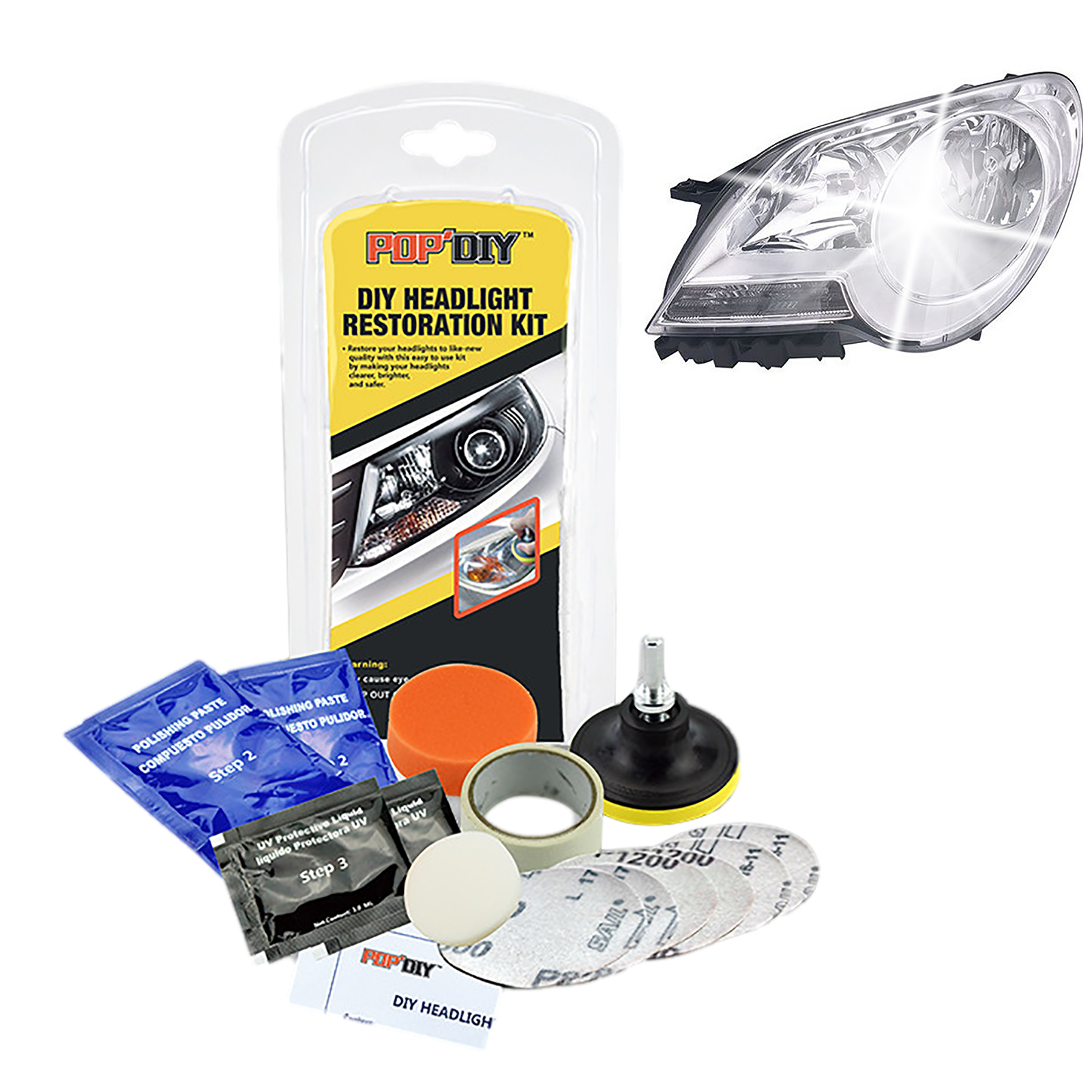 Car Headlight Restoration Polishing Kits Headlamp Repair Kits Car Light  Polisher