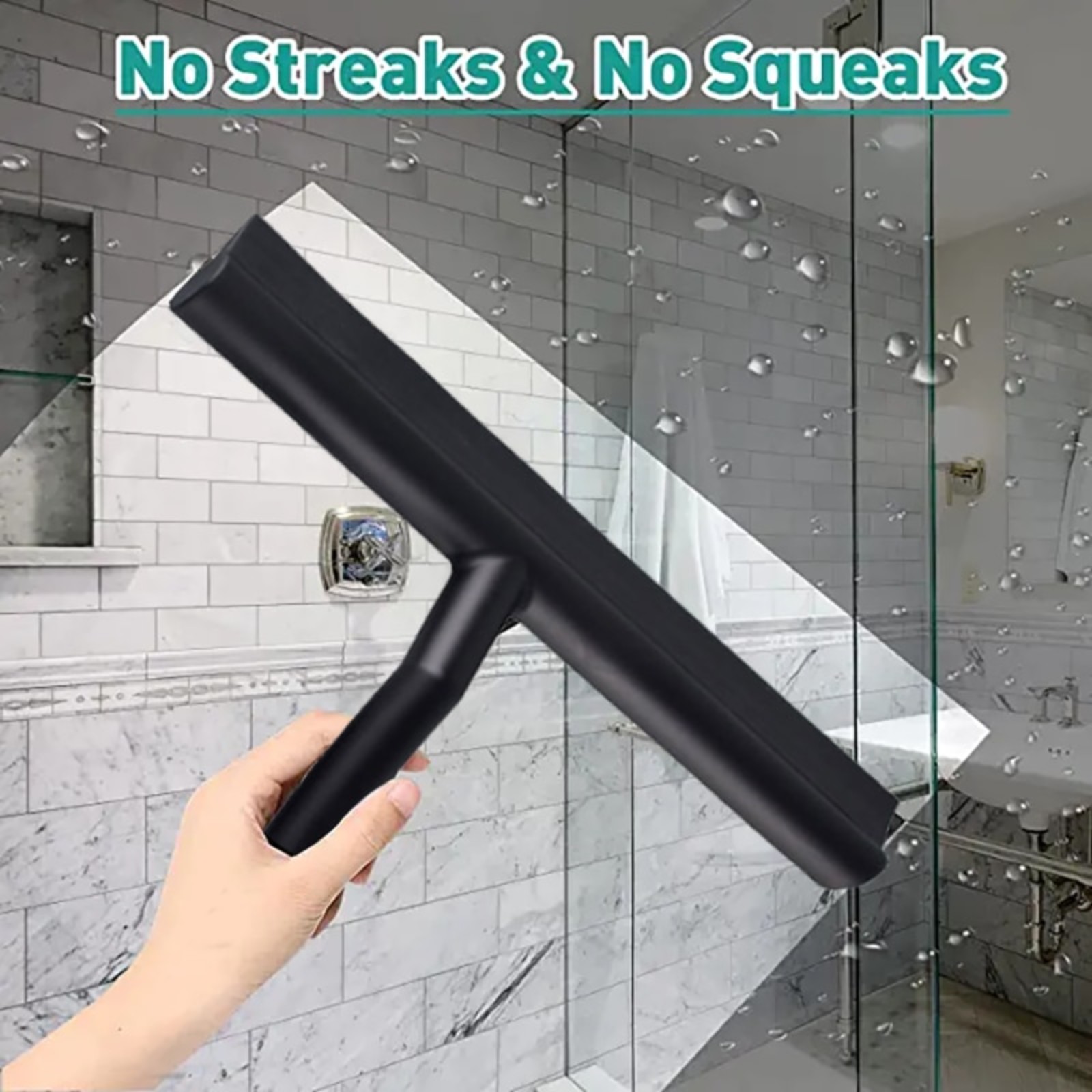 Window Cleaner Silicone Spatula Car Glass Scraper Shower Squeegee Cleaning  Tool