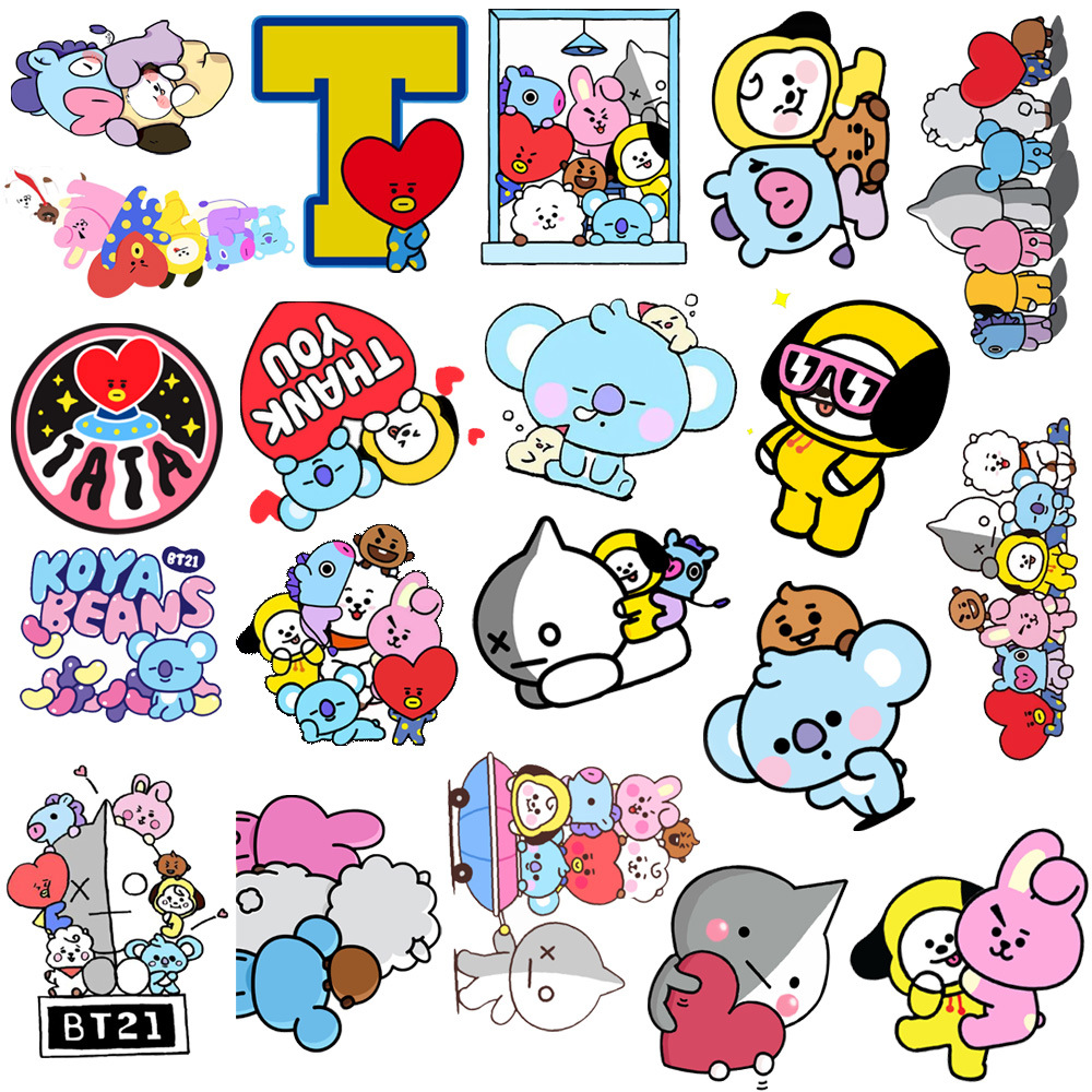 100 Pcs Stickers for BTS Water Bottle,Kpop Stickers Vinyl Waterproof Stickers for Laptop,Bumper,Skateboard,Water