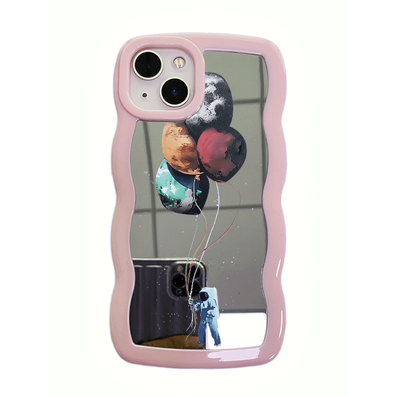 Balloons Pattern Mirror Phone Case - Temu