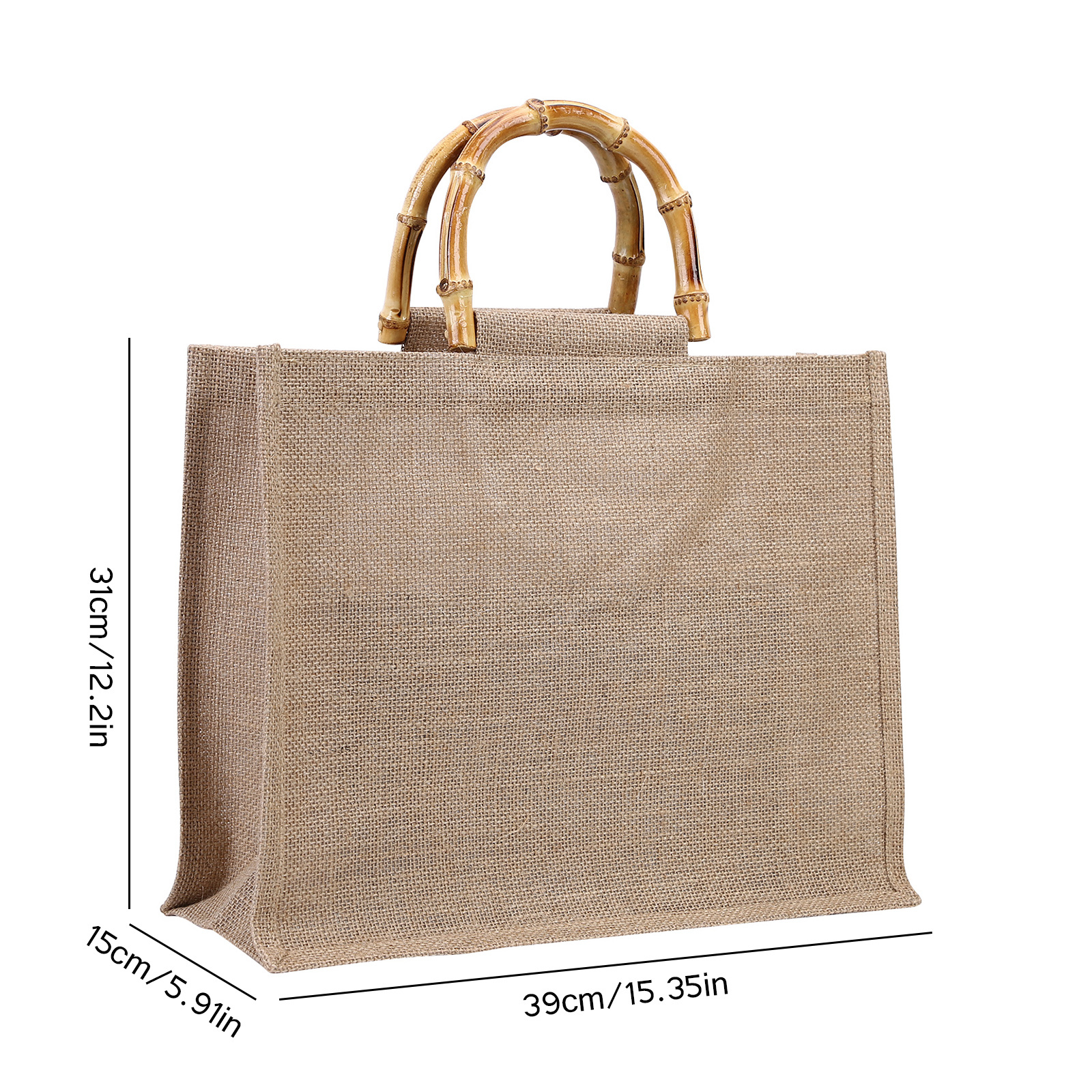 Burlap Tote Bag Blank Unbleached Large Burlap Reusable - Temu