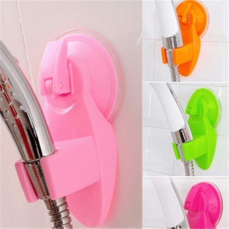 

1pc, Bathroom Shower Head Holder Vacuum Holder Wall Suction Cup Wall Mount Adjustable Shower Head Bracket