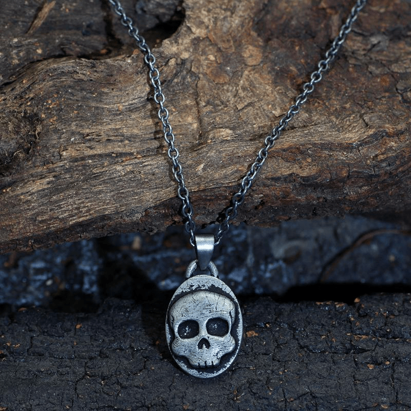 1 Stück Halskette Totenkopf anhänger Gothic mode Einfache - Temu Austria