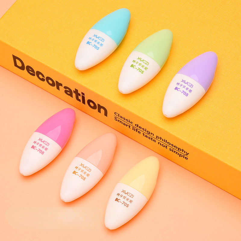 6pcs /Set Cute Pill Mini Highlighter Marker Drawing Pen School