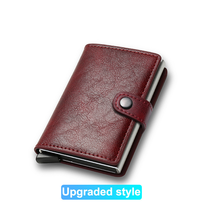 Porta Carte Rfid Usate Portacarte RFID In Pelle Grigio 12