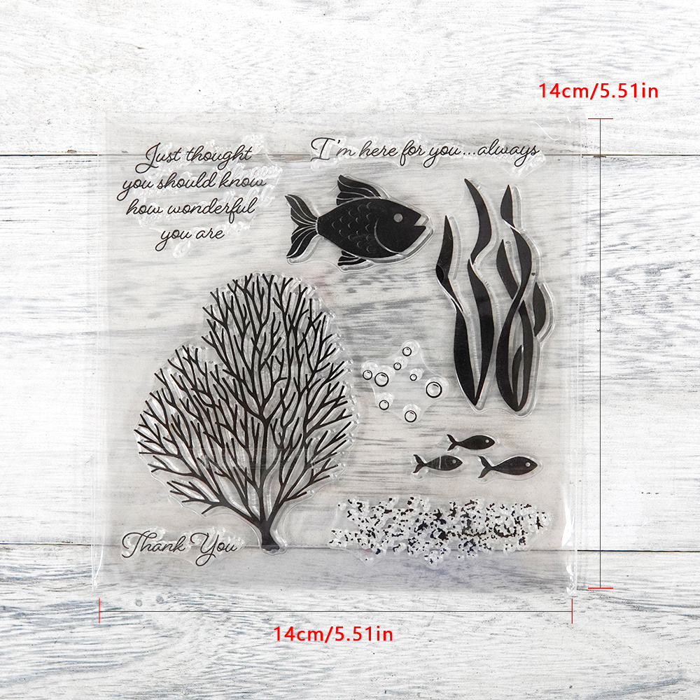 Marine Animal Stamps Stencils For Diy Scrapbook Photo Paper - Temu