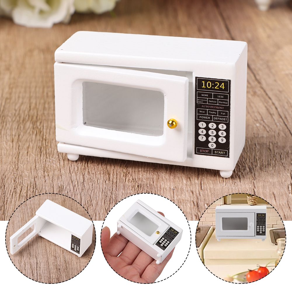 Miniature Dollhouse Kitchen Supplies - Microwave Oven, Furniture,  Accessories & More!