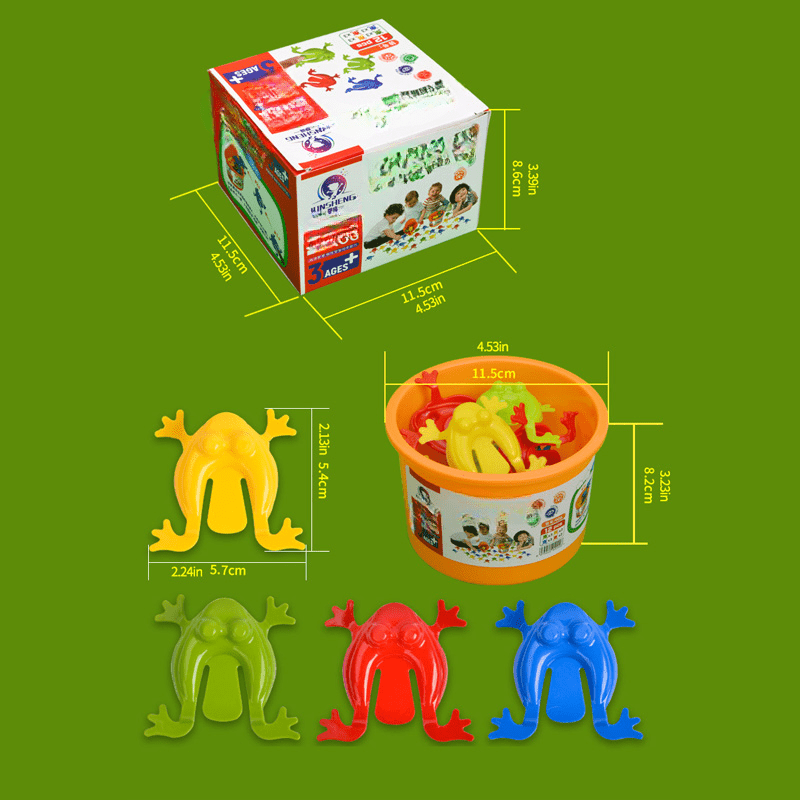 1 Box of Plastic Jumping Frogs, Including 12,Parent Child Interactive  Jumping Frogs Mini Plastic Jumping Frogs for Kids - AliExpress