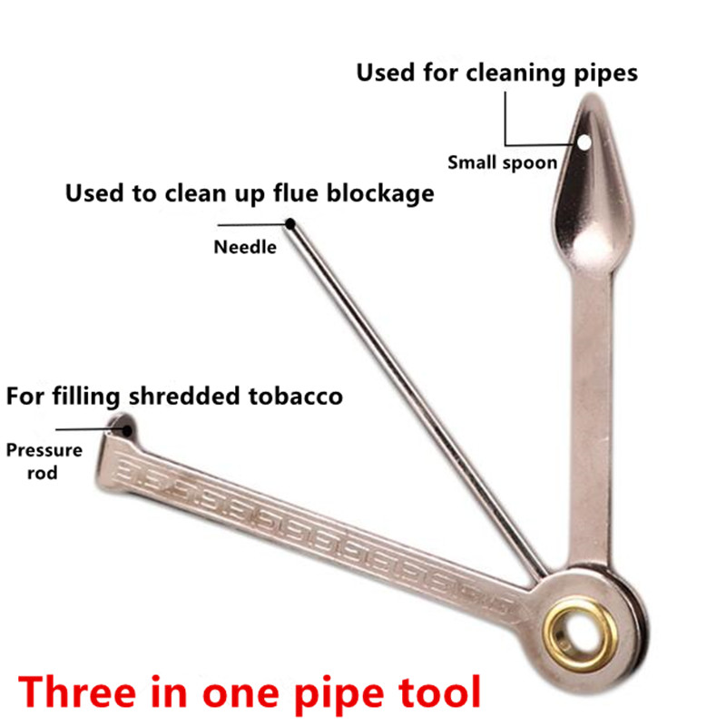 Cleaning Pipe Knife Three in one Metal Tobacco Pipe Cleaning - Temu