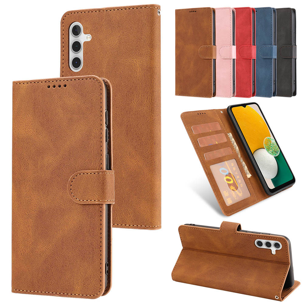 Luxury PU Leather Phone Casing for Samsung Galaxy A54 A34 A24 A14 LTE A13  Lite A23 LTE A33 A53 A73 5G M14 5G M13 5G A52s A52 A72 A32 A22 A12 A04