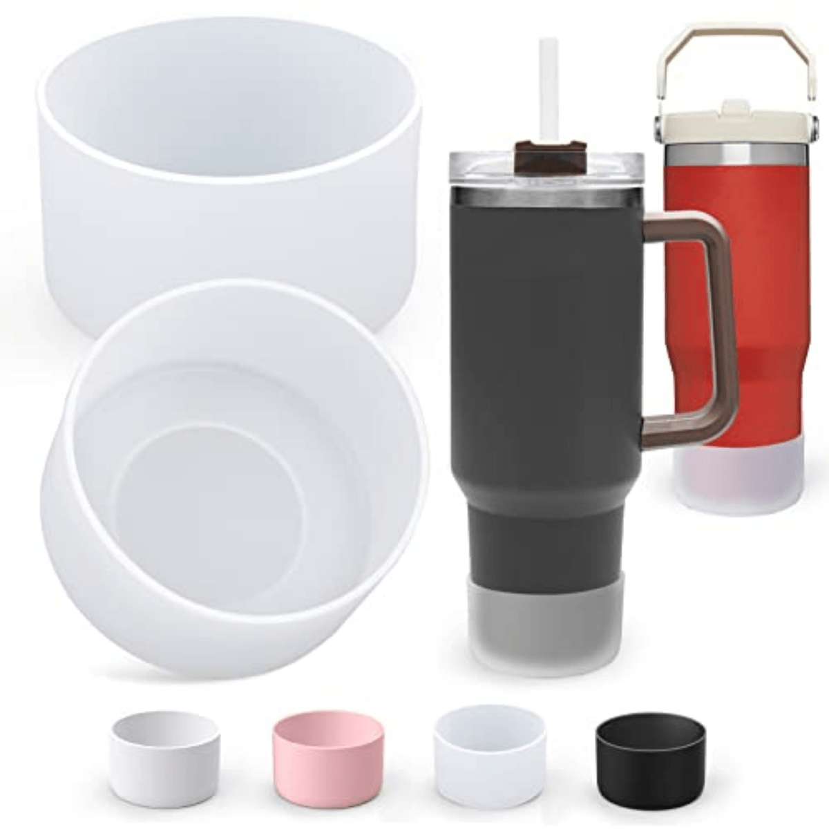 Durable Silicone Tumbler Boot - Protects Tumblers & Water Bottles -  Slip-resistant Cup Bottom Sleeve - Temu