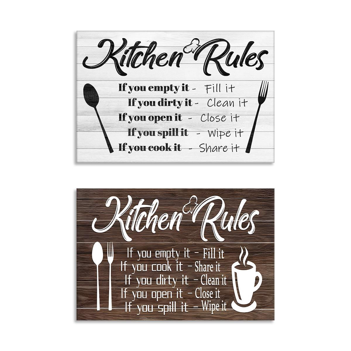 Funny Kitchen Quotes Painted Canvas Cooking Quotes Kitchen Sign