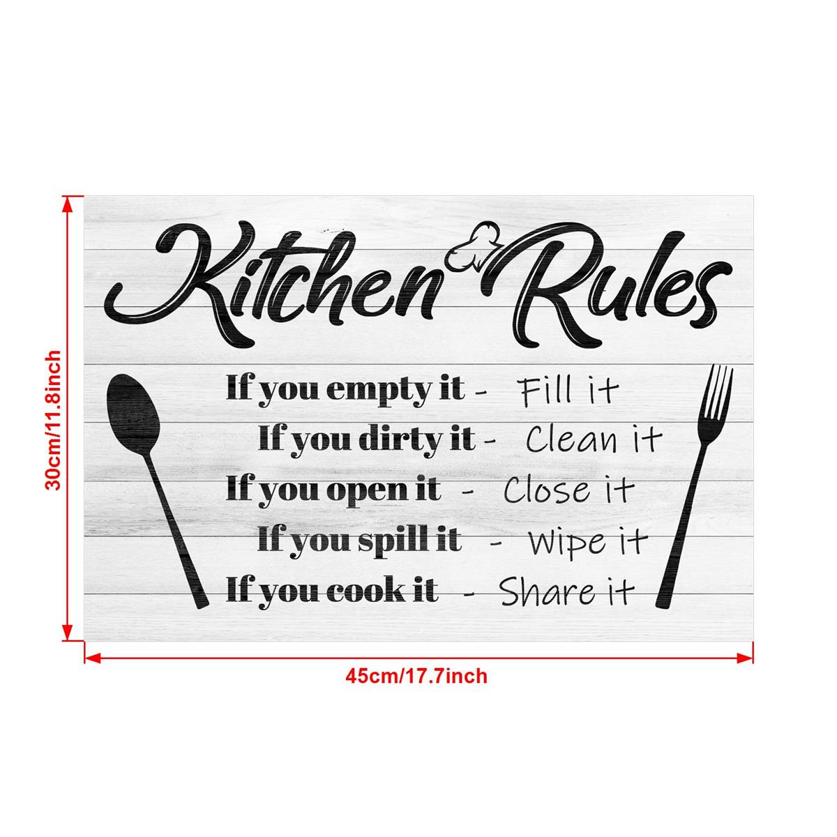 Kitchen Quote Wall Art Funny Utensil Wall Decor Prints or 