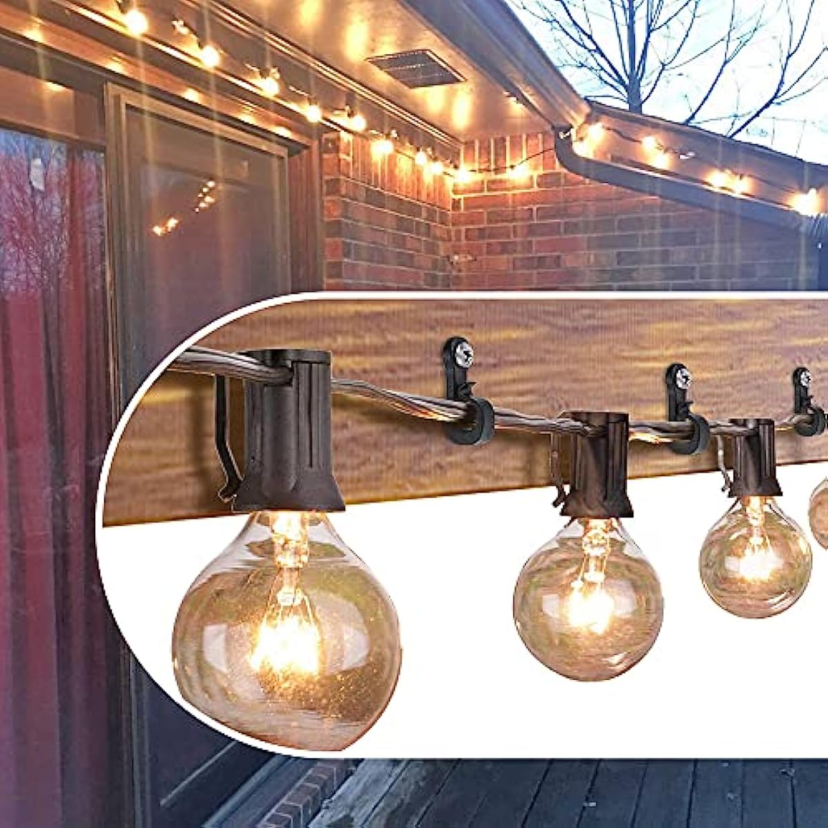 Outdoor String Lights Hooks, 40 Pcs Q Hanger Screw Hooks For Hanging String  Lights, Christmas Lights, Outdoor Wire, Plants, Fairy Lights, Wind Chimes