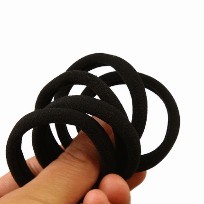 50pcs High Elastic Hair Bands for Women s Black Hairband Rubber Ties Ponytail Holder Scrunchies s Hair Accessories
