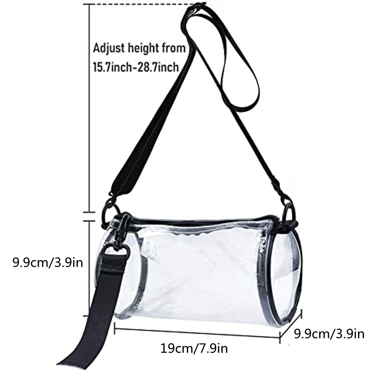 Clear Crossbody Bag Shoulder Handbag, Clear Purses For Women, Small Clear  Purse Bag Stadium Concerts Approved - Temu