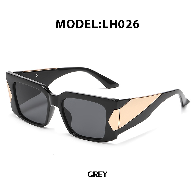 Mens New Fashionable Sunglasses With Wide Frame Legs And Stylish