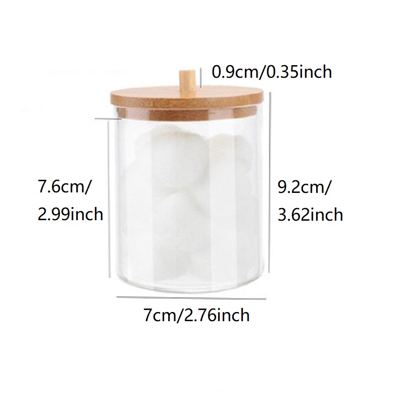 2pcs Portable Round Cylinder Storage Container For Makeup Sticks, Pads,  Puffs, And Remover Sticks
