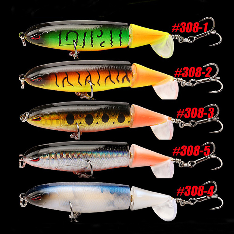 Topwater Fishing Lures Bass Lures with Floating Tractor Rotating