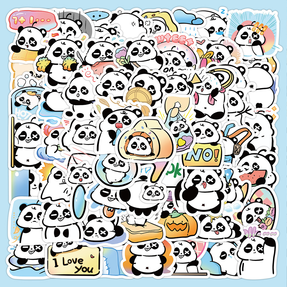 Cartoon Giant Panda Stickers Cool Room Diy Waterproof - Temu