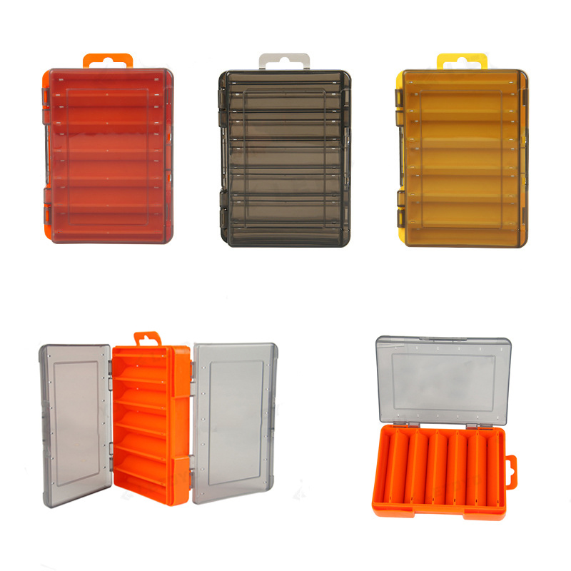 Portable Plastic Storage Box Multi Functional Double Compartment