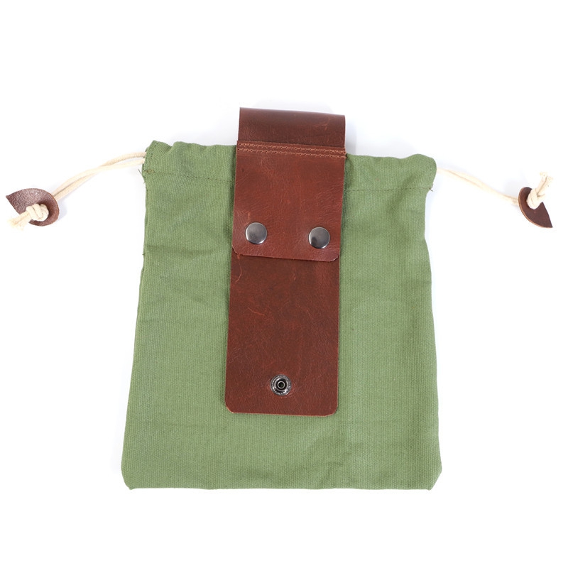 Durable Pu Leather Belt Pouch For Outdoor Activities - Ideal For Foraging,  Fruit Picking, Hiking, Camping, And Hunting - Temu