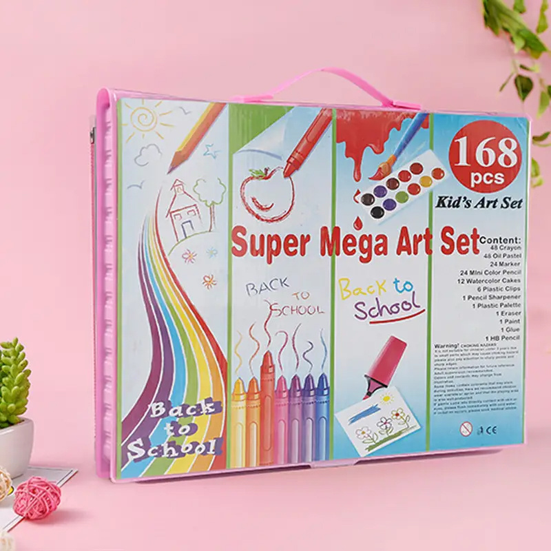 168pc Art Drawing Set Kit For Kids Childrens Teens Adults Supplies