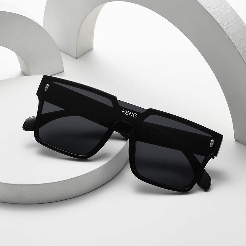 Vintage Shade Square Oversize Designer Sunglasses, 49% OFF