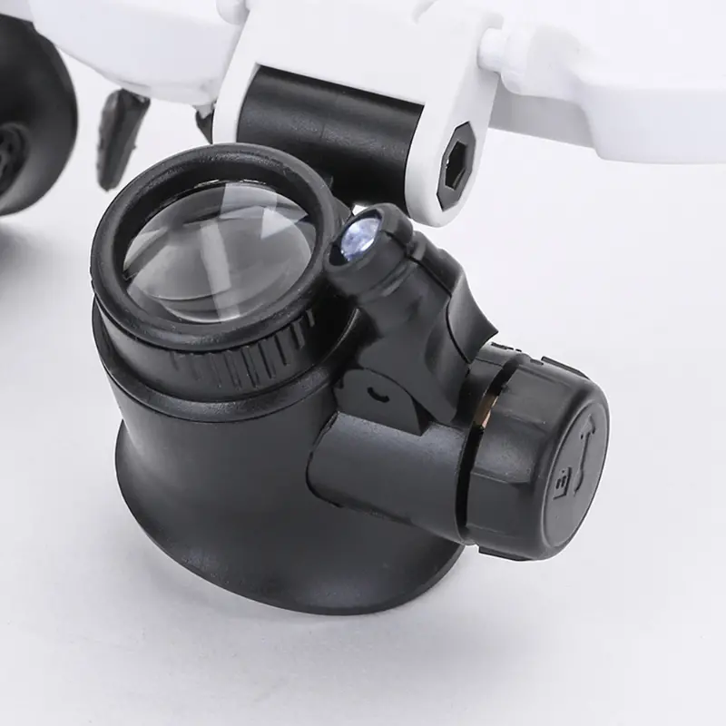 8x 15x 23x telescopic jeweler magnifier jewelry loupe 2 led light lens for precision work eyewear reading watchmaker details 5