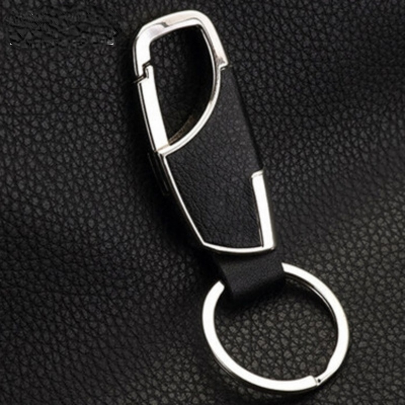 Car Double-headed Creative Metal Waist Keychain Key Chain Buckle Key Ring  For Men And Women Gift