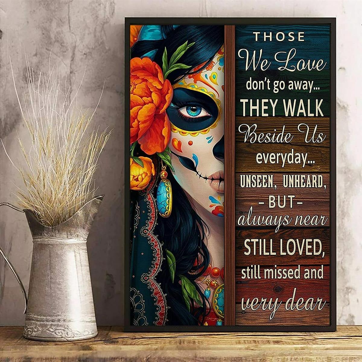 Sugar Skull Wall Art Print - Sugar Skull Canvas Wall Art Prints