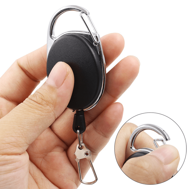 Retractable Key Chain Reel Badge Holder: Quick Release - Temu Canada