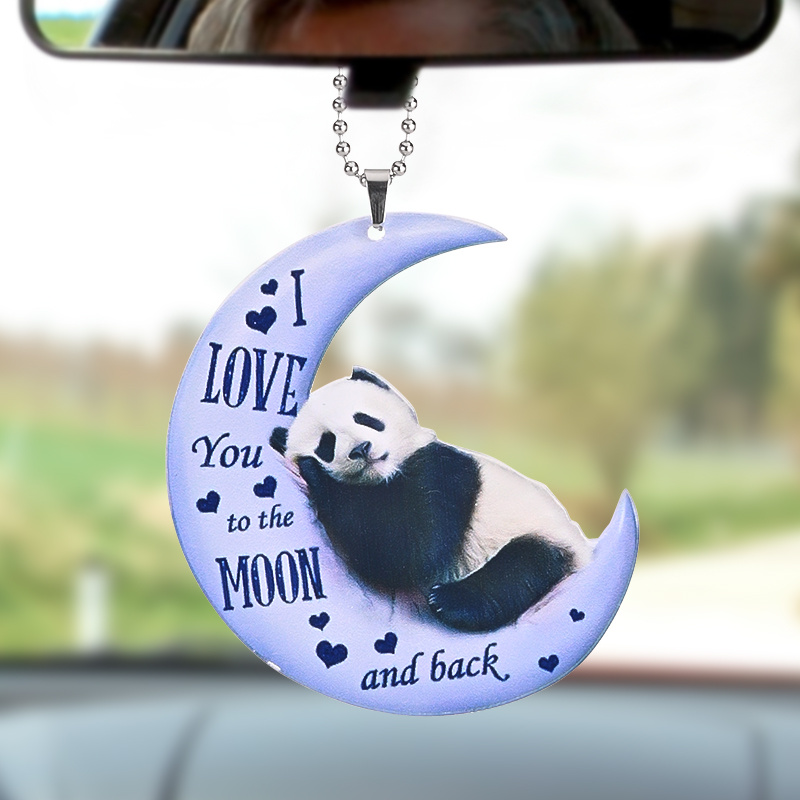 Panda Mond Auto Hängende Dekorative Ornament Auto Anhänger - Temu Austria