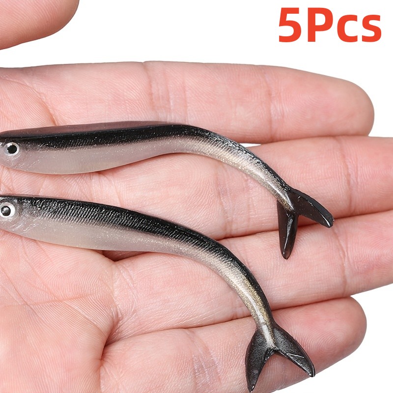 5pcs Bionic Minnow Soft Fishing Lure - Realistic Swimming Action for  Freshwater and Saltwater Fishing