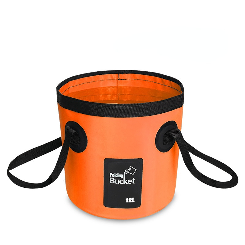 1pc Portable Fishing Bucket - Foldable & Multifunctional Water Storage Bag  for Outdoor Fishing