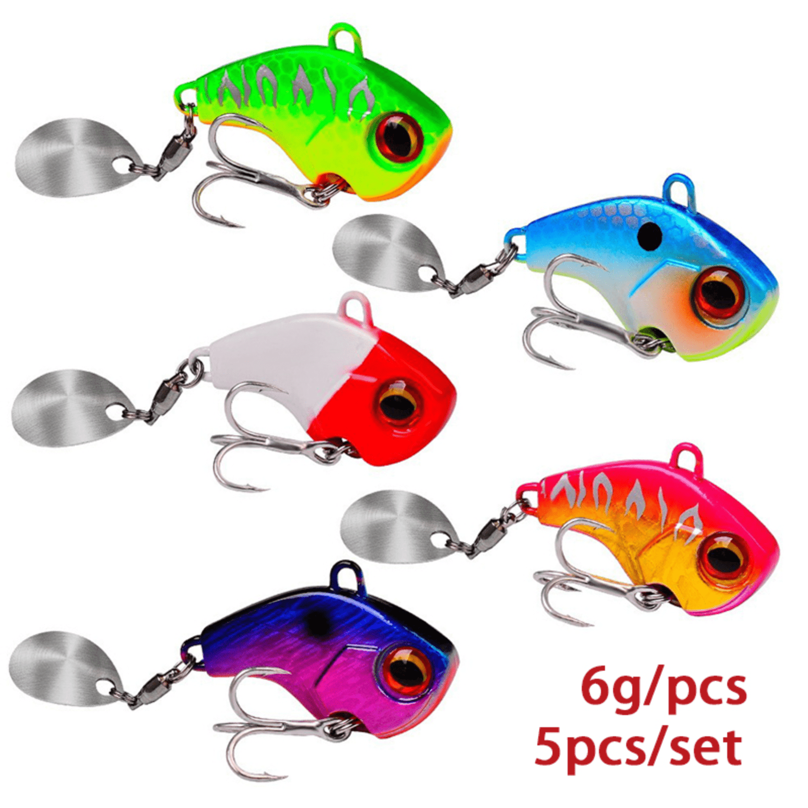 10pcs/Set Fishing Lure Kit - Metal Spoon Spinner, Wobbler, And Crankbait  For Pike Catches!